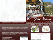 Tablet Screenshot of laugerie-basse.com